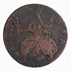 Imitation Coin - Halfpenny, George III, Great Britain, 1775 (Reverse)
