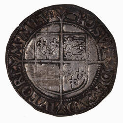 Coin - Shilling, Elizabeth I, England, Great Britain, 1592-1595 (Reverse)