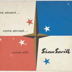 Brochure - SS Northern Star & SS Southern Cross, Shaw Savill Line, Come Aboard ...