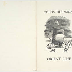 Menu - RMS Otranto, Orient Line, Dinner, Cocos Occasion, 26 Jun 1954