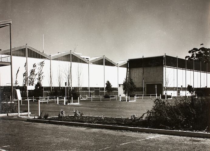 Photograph - North West Frontage of Western Annexe, Exhibition Building, Melbourne, 1977