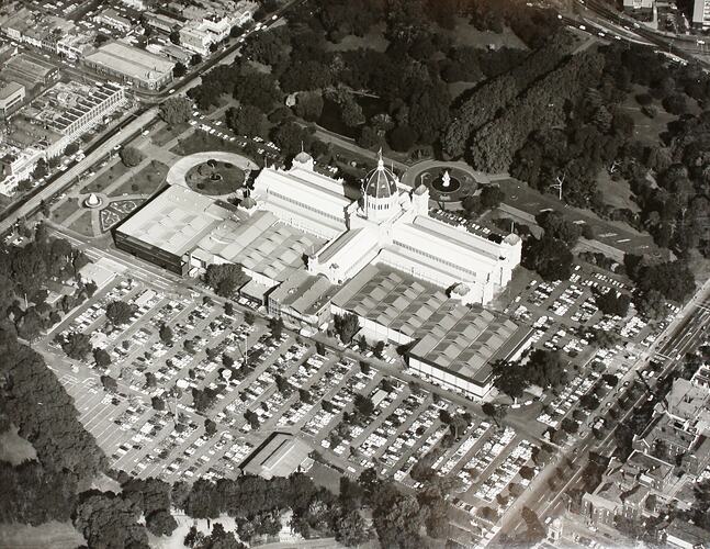 Photograph - Aerial View of the Royal Exhibition Building from North West, Melbourne, 1981