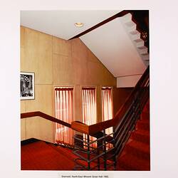 Photograph - Stairwell, north-east minaret, Great Hall, Royal Exhibition Building, Melbourne, 1982.