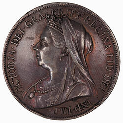 Coin - Crown, Queen Victoria, Great Britain, 1900 (Obverse)