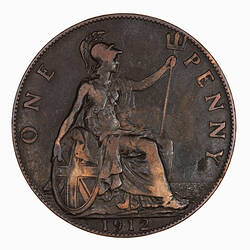 Coin - Penny, George V, Great Britain, 1912