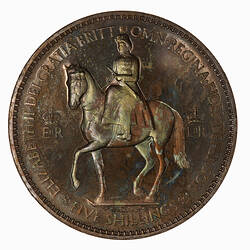 Proof Coin - Crown, Coronation of Queen Elizabeth II, Great Britain, 1953 (Obverse)