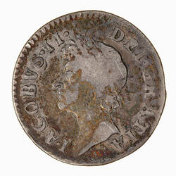 Coin - Groat, James II, Great Britain, 1687 (Obverse)