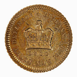 Coin - Third-Guinea, George III, Great Britain, 1810 (Reverse)