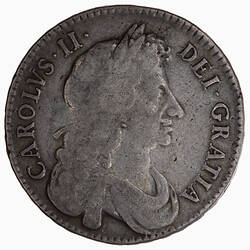 Coin - Halfcrown, Charles II, Great Britain, 1679 (Obverse)