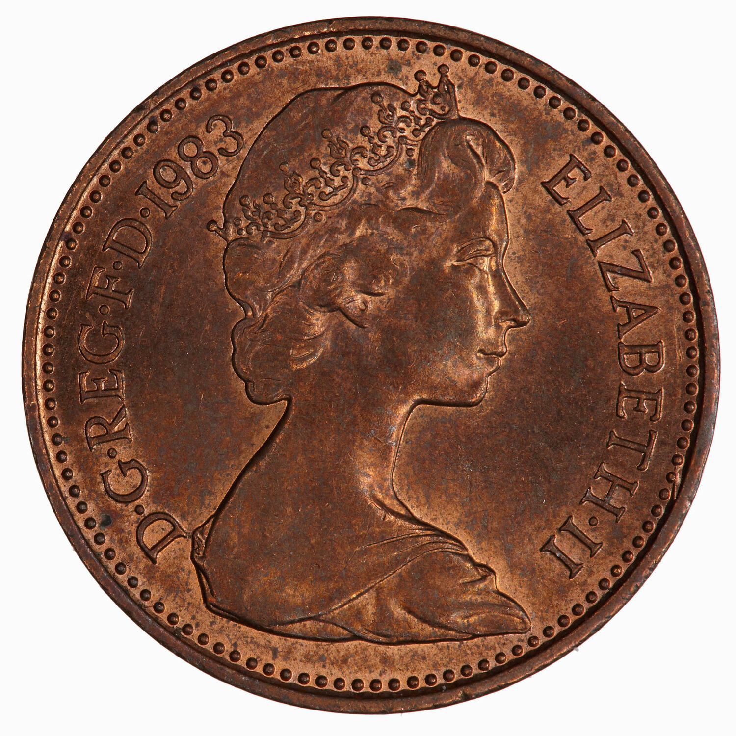 Coin 1 Penny Elizabeth II Great Britain 1983