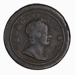 Coin - Farthing, George I, Great Britain, 1721 (Obverse)