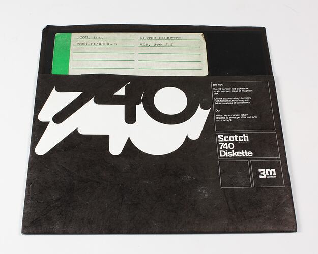 Floppy Disk - 8 inch, FDOS-II/8080-0, iCOM, circa 1975