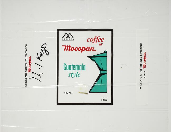 Sheet of Bags - Mocopan, Guatemata Coffee, circa 1972