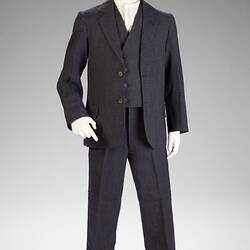 Suit - Black & White Wool, Ichizo Sato Tailor, South Yarra, circa 1910s