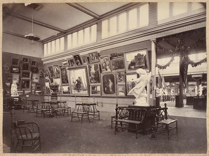 Italian Court, Fine Art Gallery, Great Hall, Exhibition Building, 1880-1881