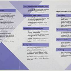 Leaflet - English Classes, A.M.E.S., Turkish Text, 1991