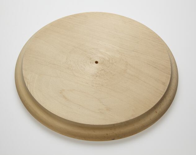Wooden Base - Adolph Bruhn & Son, Circular, circa 1970s-1980s