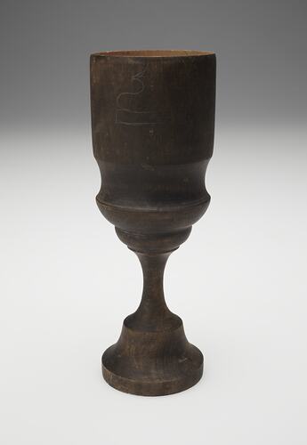 Goblet - Adolph Bruhn & Son, Wooden, Painted Black, circa 1970-1990