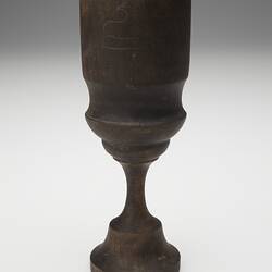 Goblet - Adolph Bruhn & Son, Wooden, Painted Black, circa 1970-1990