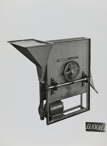 Photograph - Schumacher Mill Furnishing Works, 'Volume Measuring Machine', Port Melbourne, Victoria, circa 1940s