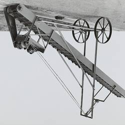 Photograph - Schumacher Mill Furnishing Works, Elevating Beam Conveyor-Elevator, Port Melbourne, Victoria, 1945