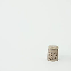 Canister - Stilton Cheese, Larder & Store Room, Doll's House, 'Pendle Hall', 1940s