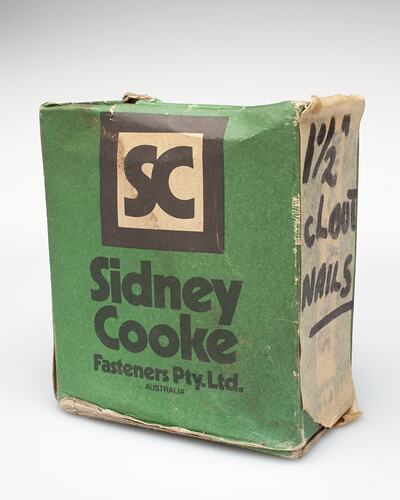 Box of Nails - Sidney Cooke Fasteners Pty.Ltd, circa 1970-1990