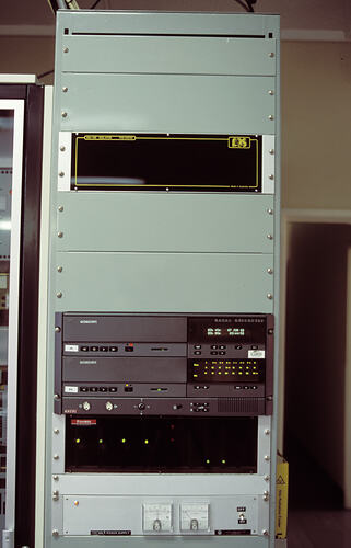 Racal receiver and other radio equipment in racks