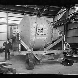 Glass Negative - Conical Ball Mill for North Broken Hill Ltd, Chas Ruwolt Pty Ltd, 1931