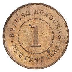 Proof Coin - 1 Cent, British Honduras (Belize), 1889
