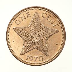Coin - 1 Cent, Bahamas, 1970