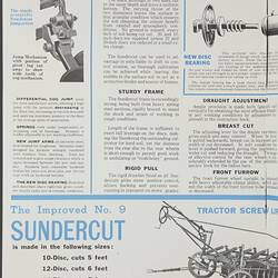 Publicity Flyer - Hugh V. McKay, Stump Jump Disc Ploughs, 1946