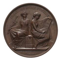 Medal - 25th Anniversary of the Royal Historical Commission, Leopold I, Belgium, 1859