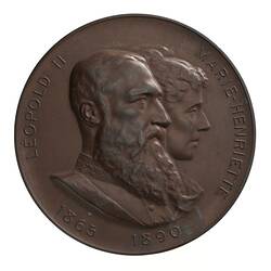 Medal - 60th Anniversary of Belgium, Belgium, 1890