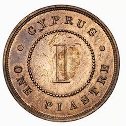 Proof Coin - 1 Piastre, Cyprus, 1889