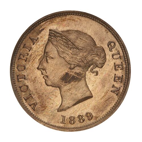 Proof Coin - 1/2 Piastre, Cyprus, 1889