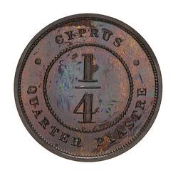 Proof Coin - 1/4 Piastre, Cyprus, 1879