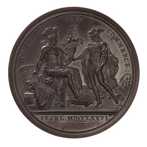 Medal - Diplomatic Medal to Peace & Commerce, United States of America, 1876