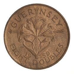 Coin - 8 Doubles, Guernsey, 1959