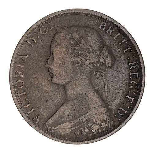 Coin - 1 Cent, Nova Scotia, Canada, 1861
