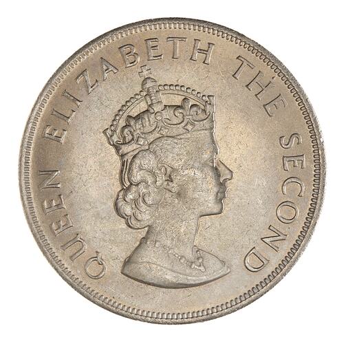Coin - 5 Shillings, Norman Conquest Anniversary 1066-1966, Jersey, Channel Islands, 1966