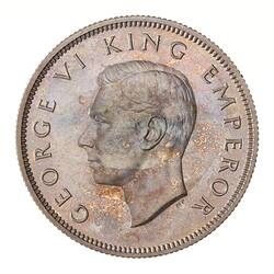 Proof Coin - Florin (2 Shillings), New Zealand, 1937