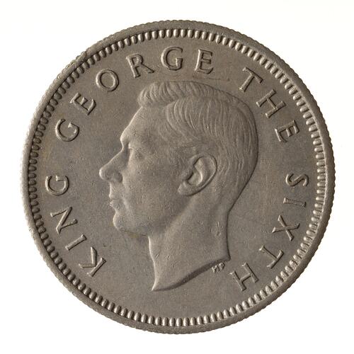 Coin - 6 Pence, New Zealand, 1951