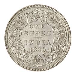 Coin - 1 Rupee, India, 1885