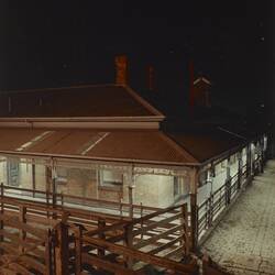 Digital Photograph - Administration Building at Night, Newmarket, Sep 1985