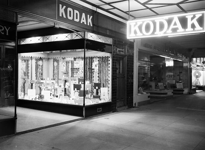 Negative - Kodak Australasia Ltd, Shop Exterior, Cairns, Queensland, circa 1950s