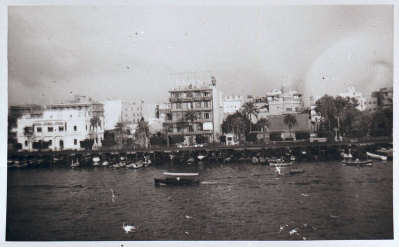 Negative - MV Fairsea, View of Port Said, 1957