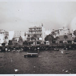 Negative - View of Port Said from the MV Fairsea, Egypt, 1957