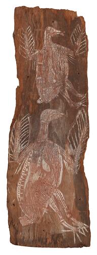 Painting, bark, Alligator River, Western Arnhem Land, Northern Territory, Australia, 1913