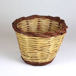 Basket -  Mazzarino, Olive Harvesting, Woven Cane, St Albans, Melbourne, circa 1990s